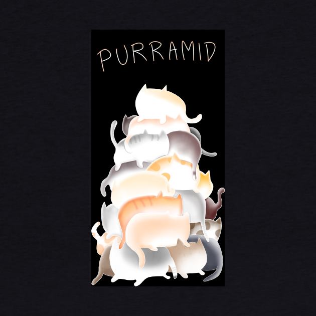 Pun purramid made of cats by Trouvaile Card